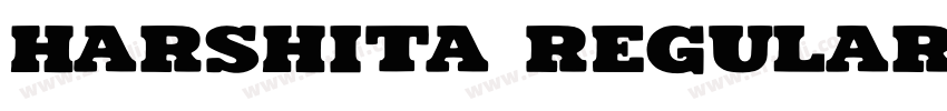 Harshita Regular字体转换